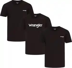 WRANGLER Herren-T-Shirts, 3-St.-Packg.