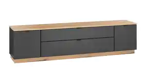 TV - Lowboard anthrazit - Eiche 185 cm TV-Board - VINCE