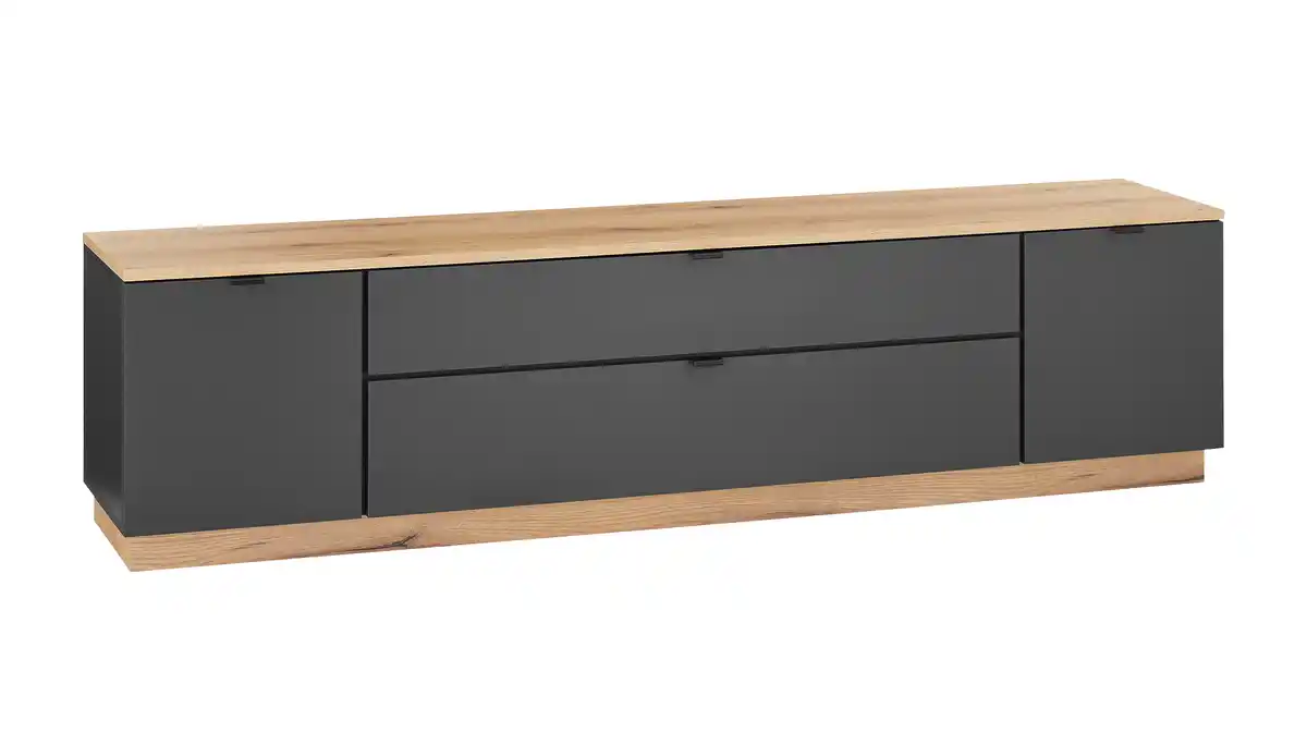 Bild 1 von TV - Lowboard anthrazit - Eiche 185 cm TV-Board - VINCE