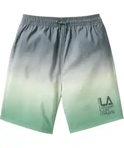 Badeshorts mit Farbverlauf, Oliv grün bedruckt