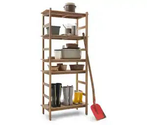 Outdoor-Regal mit individuell positionierbaren Regalböden