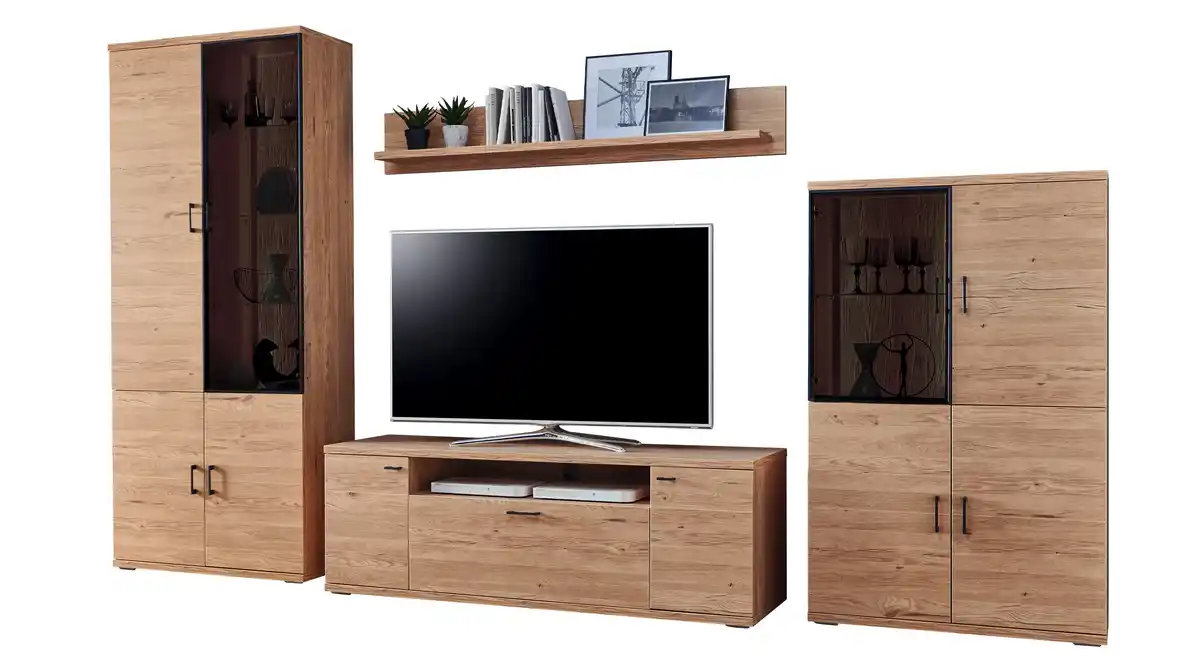 Bild 1 von Wohnwand Gustavson Eiche 360 cm - Anbauwand - OLSBERG