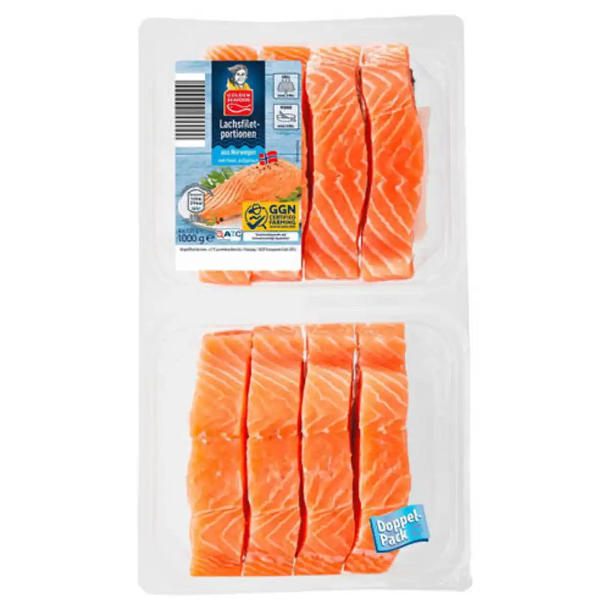 Bild 1 von GOLDEN SEAFOOD Lachsfilet 8 x 125 g