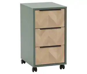 Rollcontainer »Piazza«, pistazie/Fischgräten-Dekor