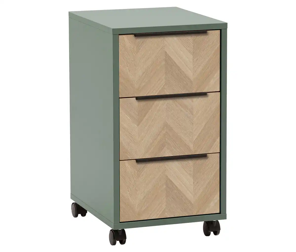 Bild 1 von Rollcontainer »Piazza«, pistazie/Fischgräten-Dekor