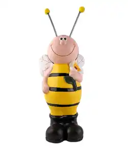 Garten Deko-Biene, gelb