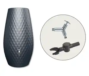 GARANTIA Triagon 2-in-1-Regenspeicher-Set, 230 l, graphitgrau