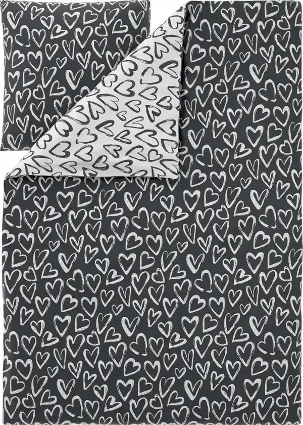 Bild 2 von LIV&BO® Renforcé-Wendebettwäsche-Set ca. 155 x 220 cm, 2-teilig