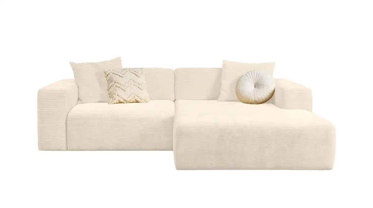 Bild 1 von Ecksofa Cord creme 256 x 174 cm - TOMMY