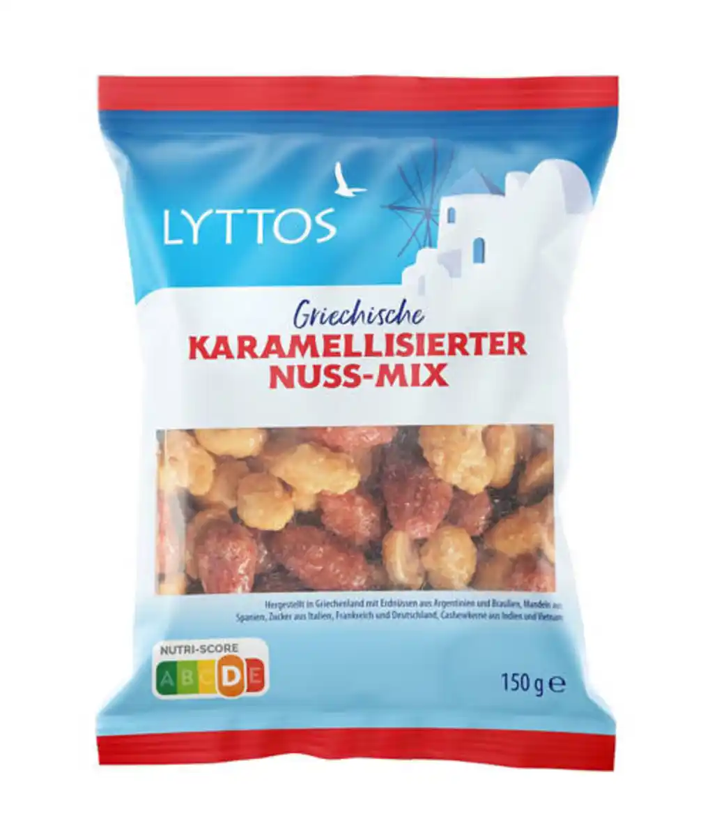 Bild 1 von LYTTOS Karamellisierte Nüsse 150 g, Nussmix