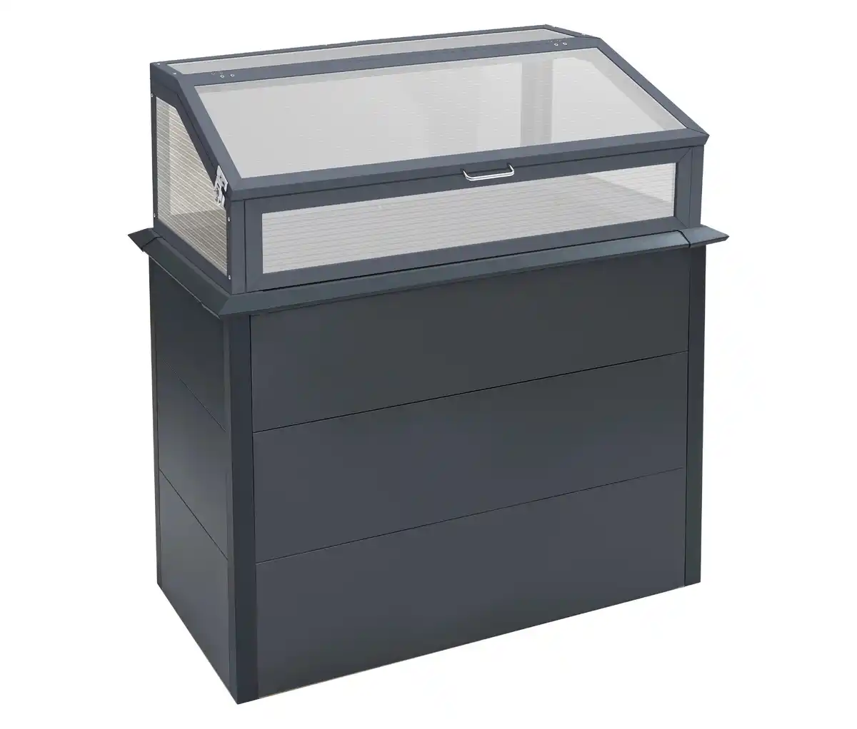 Bild 1 von Metall-Hochbeet mit Stauraum und Aufsatz