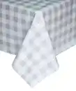 Bild 1 von Abwaschbare Wachstuchtischdecke, grau kariert