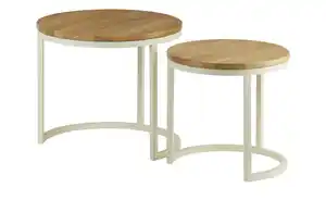 Beistelltisch 2er Set   ¦ holzfarben ¦ Maße (cm): H: 43  Ø: 50.0 Tische > Beistelltische - Möbel Kraft