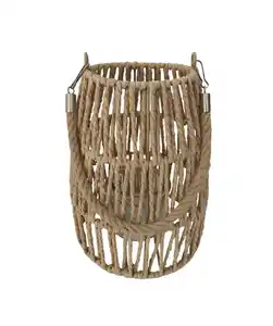 Laterne mit Einsatz für Teelichter, naturfarben