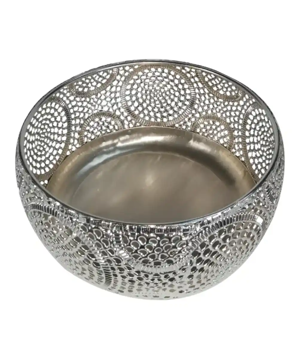 Bild 1 von Dekoschale Lochprägung, silber