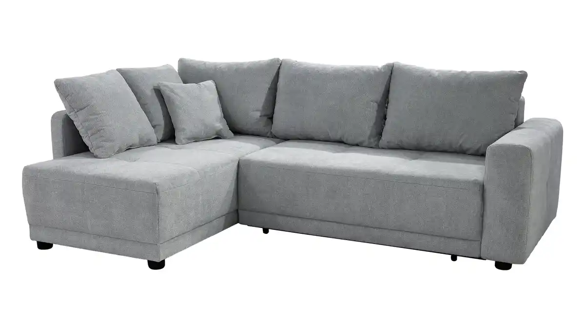 Bild 1 von Ecksofa grau Schlaffunktion Bettkasten 248 x 171 cm - BRAVINO