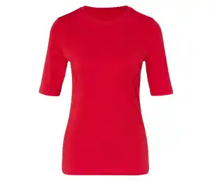 Basic Halbarmshirt, rot