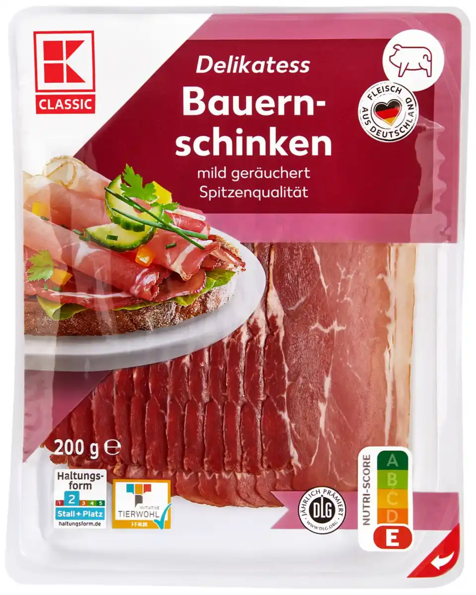 Bild 1 von K-CLASSIC Bauernschinken, 200-g-Packg.
