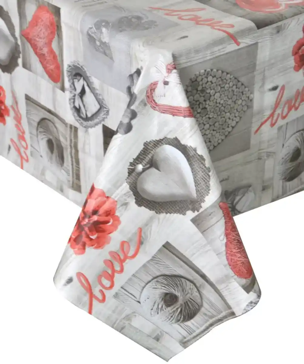 Bild 1 von Wachstuchtischdecke, grau gemustert