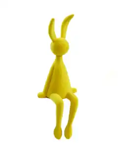 Deko-Hase, gelb