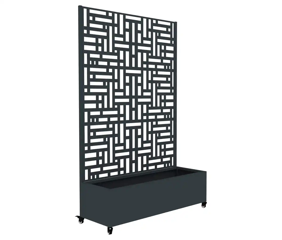 Bild 1 von Sichtschutz mit Pflanzkasten mit Rollen, 120 x 187 x 42,5 cm