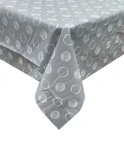 Strukturierte Outdoor-Tischdecke, grau