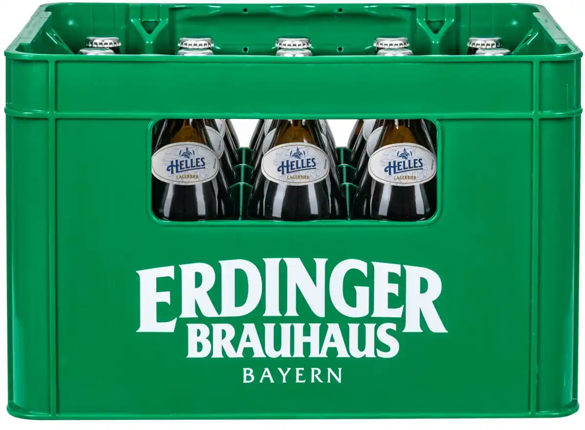 Bild 1 von ERDINGER BRAUHAUS Helles, Ka. 20 x 0,5-l-Fl.