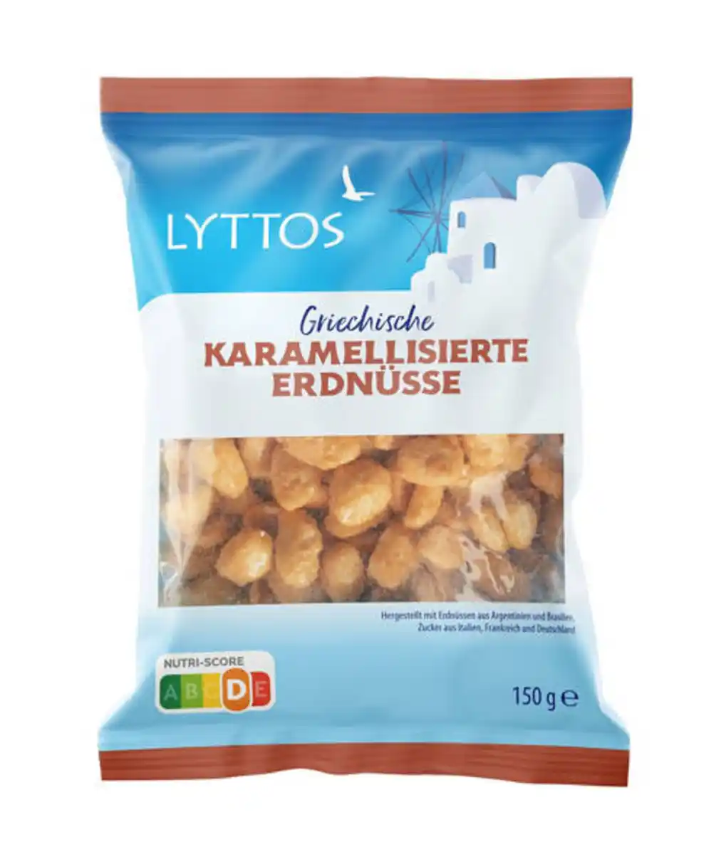 Bild 1 von LYTTOS Karamellisierte Nüsse 150 g, Erdnüsse