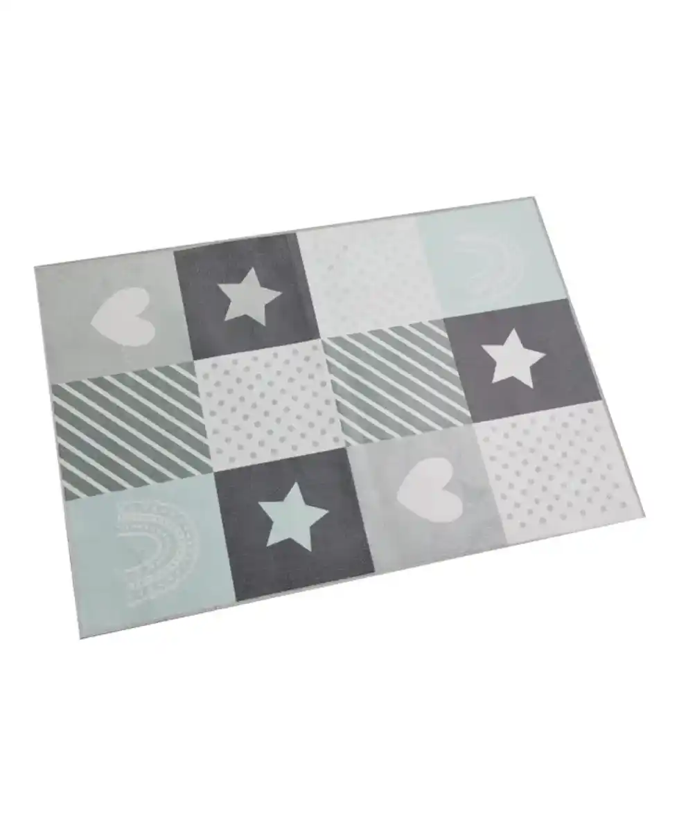 Bild 1 von Kinder-Teppich, grau bedruckt