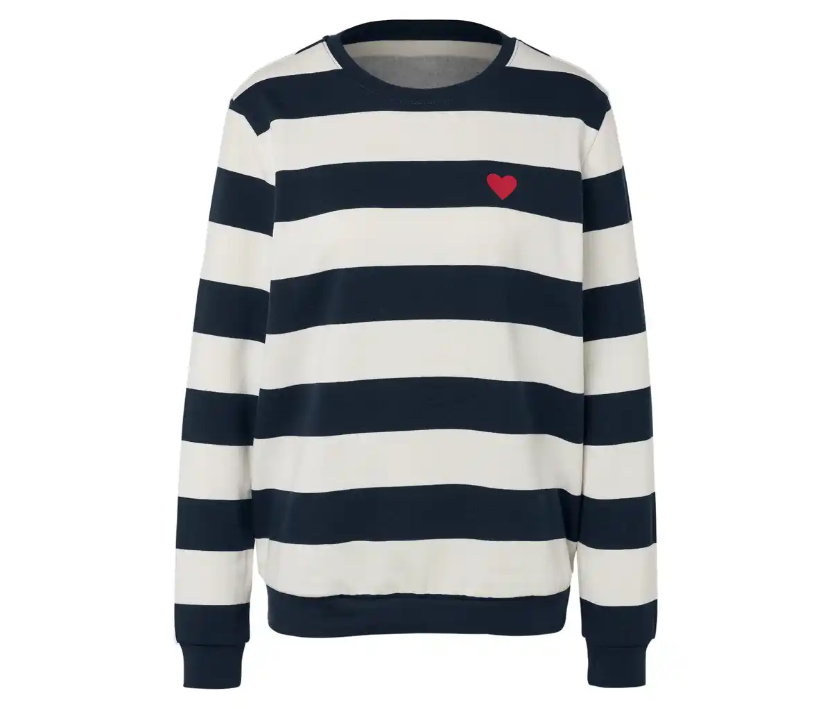 Bild 1 von Sweatshirt, dunkelblau-weiß gestreift