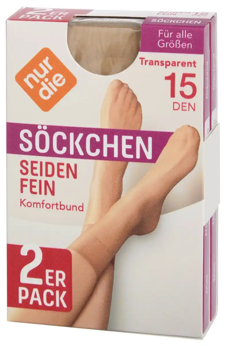 Bild 3 von NUR DIE Söckchen »Seidenfein«, 2 Paar