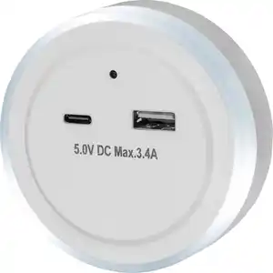 SWITCH ON® LED-Nachtlicht mit 2 USB-Ladeausgängen