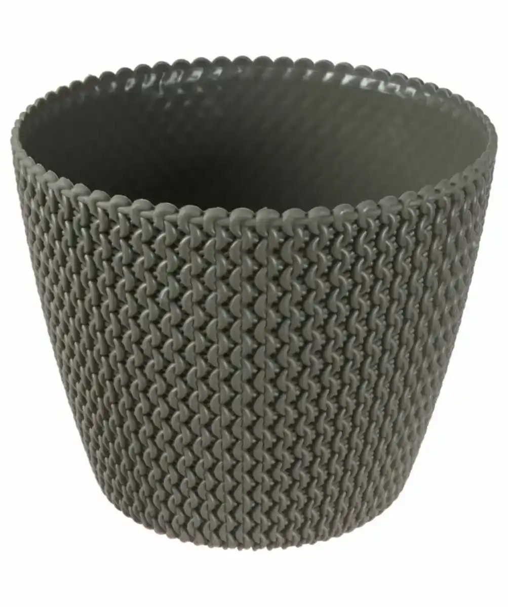 Bild 1 von Pflanztopf in Strickoptik, anthrazit
