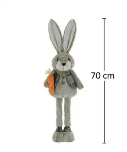 Deko-Hase mit Teleskopbeinen, bunt