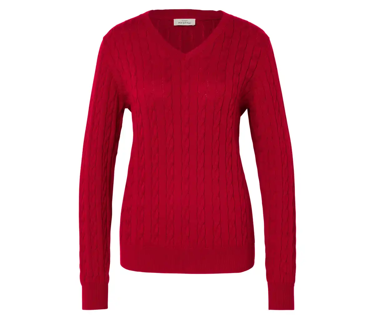 Bild 1 von Zopfstrickpullover, rot