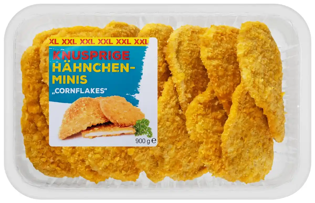 Bild 1 von Hähnchen-Minis »Cornflakes« XXL, 900-g-Großpackg.