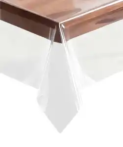 Transparente Tischdecke, transparent