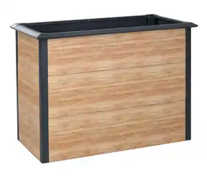 Hochbeet Schneckenschutz, ca. 100 cm, Holzoptik