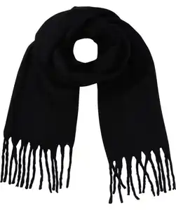 Fransenschal, schwarz