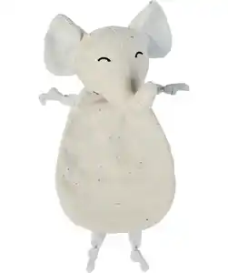 Schmusetuch Elefant, hellgrau