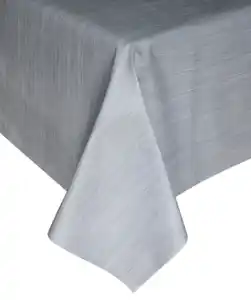 Abwischbare Wachstuchtischdecke, hellgrau melange