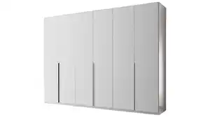 Kleiderschrank weiß hochglanz 6-türig 302 cm - CAMOLEO