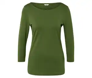 Shirt mit 3/4-Arm, Hellgrün