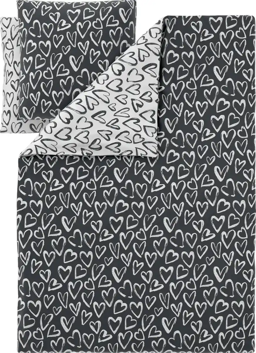 Bild 3 von LIV&BO® Renforcé-Wendebettwäsche-Set ca. 200 x 220 cm, 3-teilig