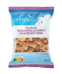 LYTTOS Karamellisierte Nüsse 120 g, Cashews