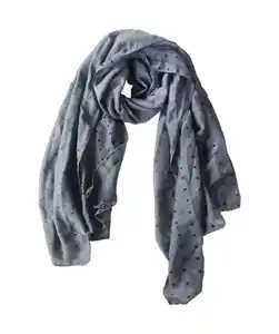 Schal mit Punkten, anthrazit
