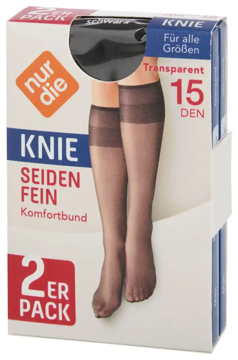 Bild 3 von NUR DIE Kniestrümpfe 15 DEN »Seidenfein«, 2 Paar
