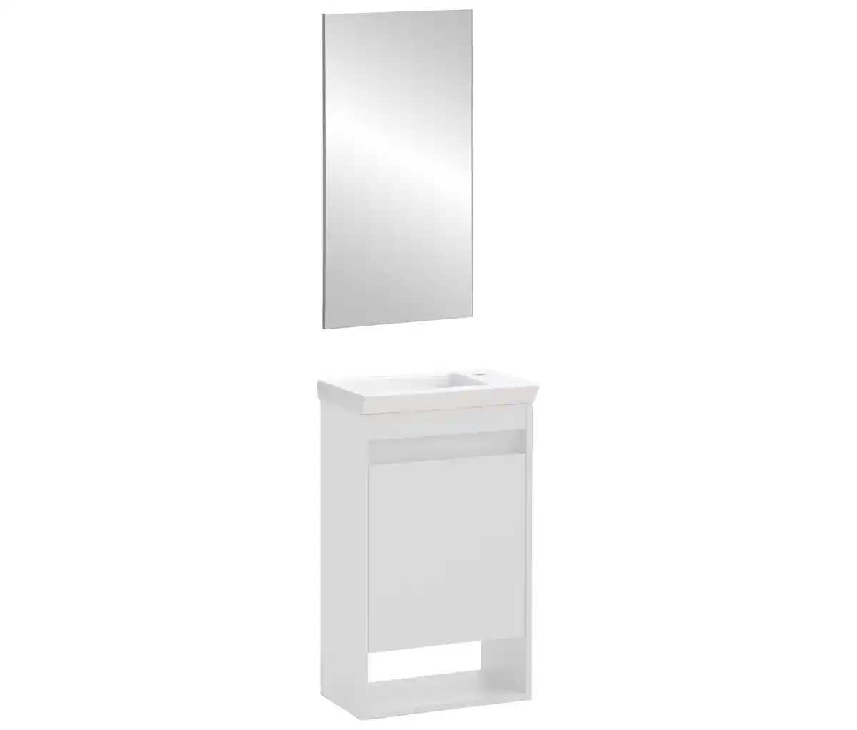Bild 1 von Waschtisch und Spiegel »Avio«, matt weiß