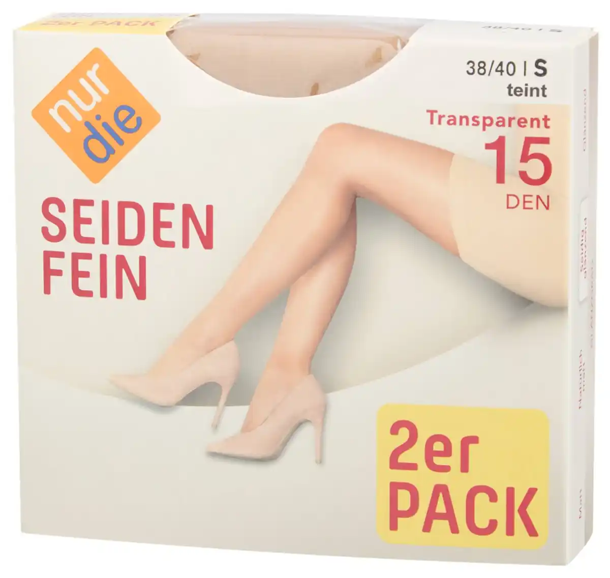Bild 2 von NUR DIE Feinstrumpfhosen 15 DEN »Seidenfein«, 2-St.-Packg.