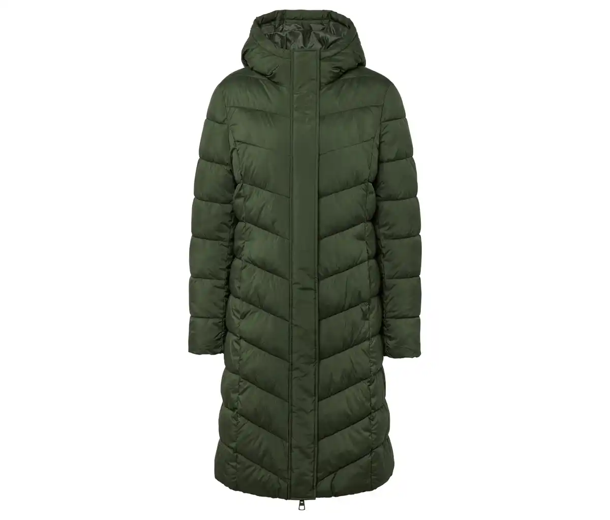 Bild 1 von Steppmantel mit Kapuze, dunkelgrün